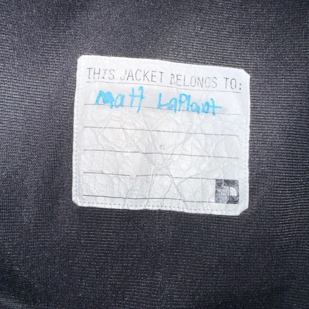 The North Face Full Zip Fleece Jacket Boys XL 18/20 Gray Black Colorblock